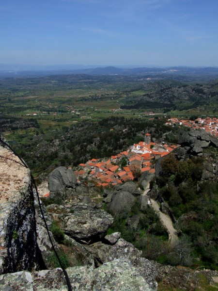 Looking down from the stunning castle at Monsanto