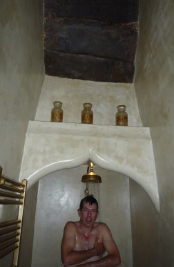 A hot shower is also a welcome treat.