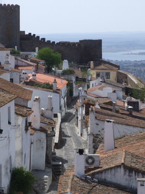 The gorgeous hilltop village of Monsaraz - an overnight halt on the Border Castles Tour