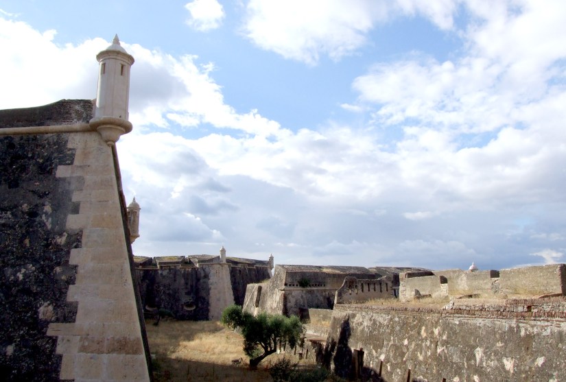 One small section of the walls