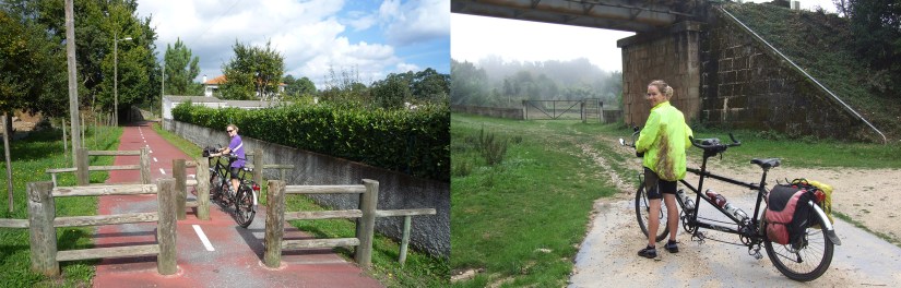 Chicanes at the Viseu end of the trail (not great with a tandem) and the rather underwhelming finish near Santa Comba Dao